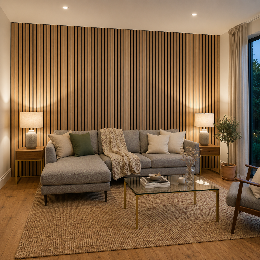 Brunello Signature Walnut Slat Wall Panel 270 × 110 cm